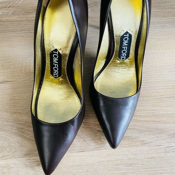 Authentic designer Tom Ford shoes heels SZ US7.5 - Picture 5 of 12